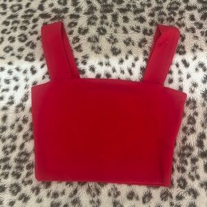 Beginning Boutique red crop tank!